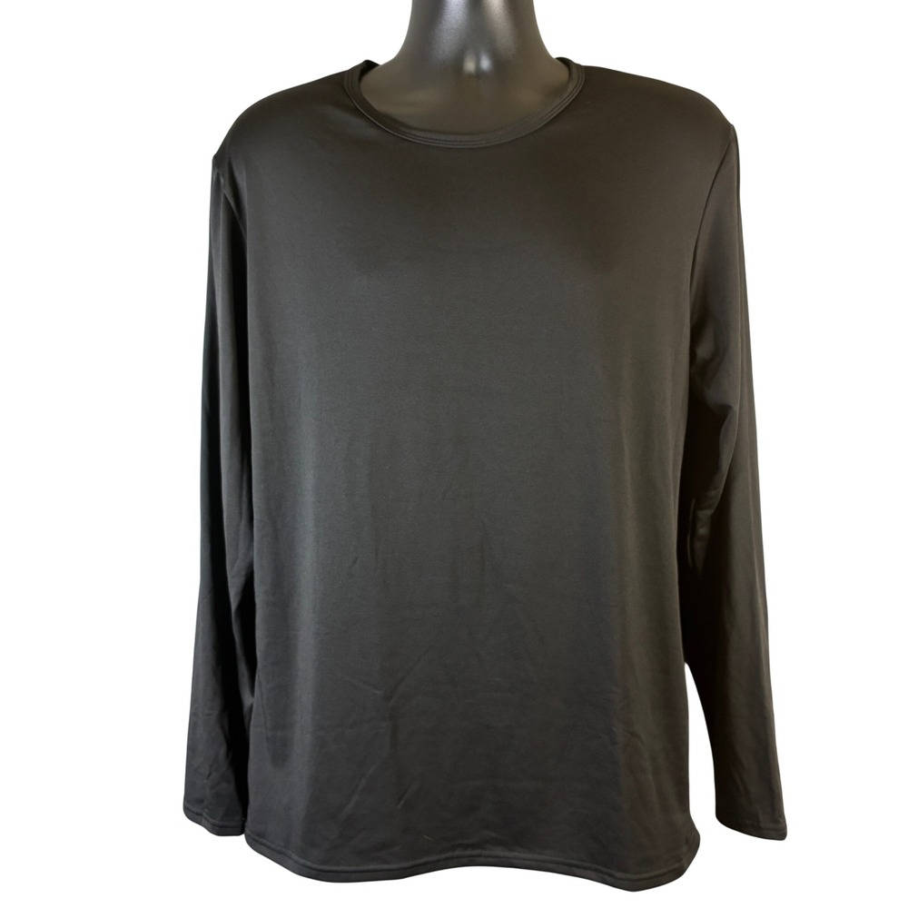 Body Glove Men's XL Black Long Sleeve Performance Rash Guard Shirt Crew Neck